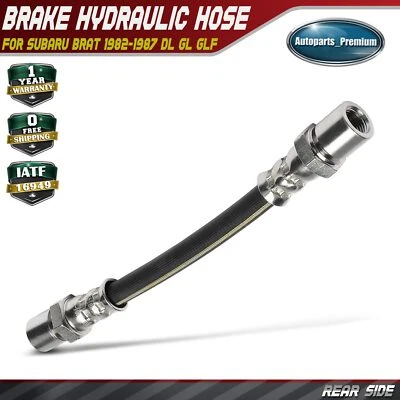 Rear LH or RH Brake Hydraulic Hose for Subaru Brat 1982-1987 DL GL GLF Standard - Image 1 of 4