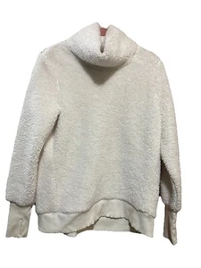 Sudadera ATHLETA Nirvana Sherpa Embudo, Paloma Marfil #383846 Talla Mediana Usada en Excelente Condición - Imagen 1 de 4