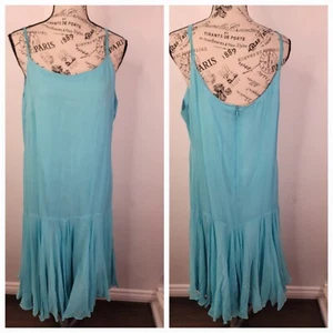Vestido Swee Lo Midi Grande 100% Seda Cintura Caída Plisado Fairycore Caprichoso Blie - Imagen 1 de 12