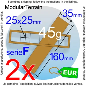 2x MDF Movement Tray 6x1 1x6 (F 0mm) 25mm Square Base War Hammer 40k Wargames - Bild 1 von 7