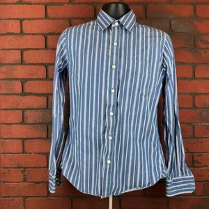 Ezra Fitch Dress Shirt Large Stripped Formal Office Preppy - Picture 1 of 8