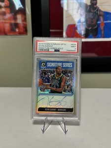 2018 Donruss Optic Kevin Durant Auto Signature Series Holo MINT PSA 9 POP 9