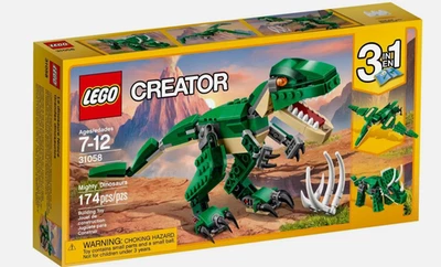 LEGO Creator 3 en 1 poderoso juguete de dinosaurio, se transforma de T. rex a Triceratops... Foto 1 de 4