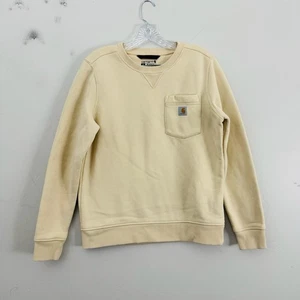 Suéter Pullover Carhartt Relajado Para Crema Para Mujer Talla S - Imagen 1 de 7