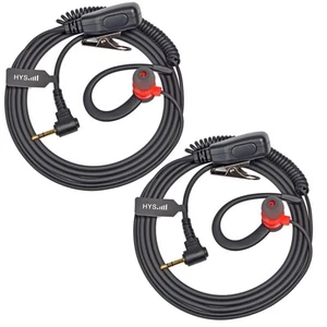 2.5mm 2-Way Radio Headset, G Shape Earphone with PTT Microphone, Walkie Talki... - Picture 1 of 8