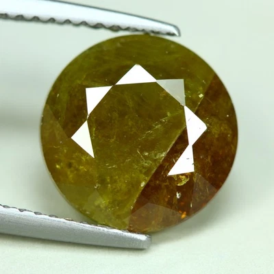 4.68 Cts_Loose Gemstone_100 % Natural Olive Green Demantoid Garnet_Namibia - Image 1 of 3