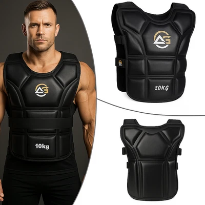 Pro Weighted Vest Gym Running Fitness Sports Training Weight Loss Jacket. - Image 1 of 2