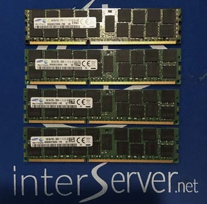 64GB (4x16GB) Samsung M393B2G70BH0-YK0 16GB DDR3-1600 PC3L-12800R Server Ram - Picture 1 of 1