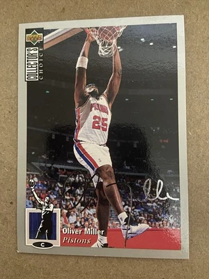 1994-95 Upper Deck Collector's Choice Silver Foil Signature Oliver Miller #293 - Image 1 of 2