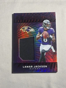 2024 Panini Illusions Lamar Jackson #HS-LJN Highlight Swatches Red /199- BAL🔥🔥 - Bild 1 von 4