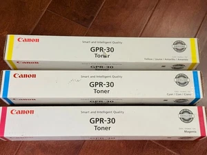 Juego de cartuchos de tóner originales Canon GPR-30 - cian/magenta/amarillo - Imagen 1 de 4
