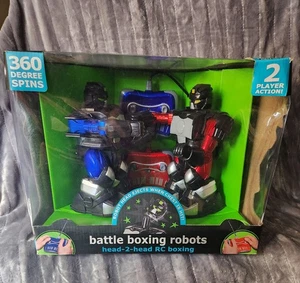 Cyber Boxe Robot Telecomando Testa Senza Fili 2 Testine RC Boxe - Foto 1 di 15
