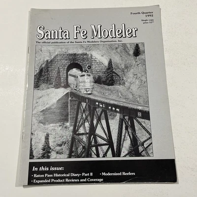 Santa Fe Modeler Magazine Fourth Quarter 1992 Single Copy Foto 1 de 4