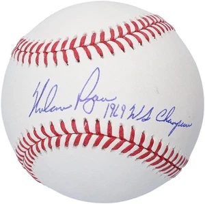 Nolan Ryan New York Mets Autographed Baseball with "1969 WS Champs" Inscription - Picture 1 of 2