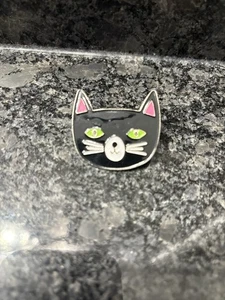 Enamel Black Cat Pin Brooch Jewelry Kitty Kitten - Picture 1 of 3