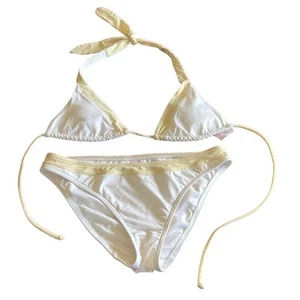 Bikini Victoria’s Secret Talla S Blanco y Crema 2 Piezas - Imagen 1 de 7