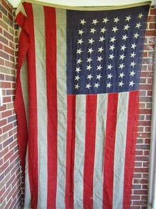 Vintage 48 Star American Flag USA Approximately 92”x 64” See All pictures - Picture 1 of 13
