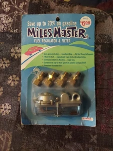 Miles Master Milesmaster Fuel Regulator  Filter Performance Fittings USA As Is - Foto 1 di 2