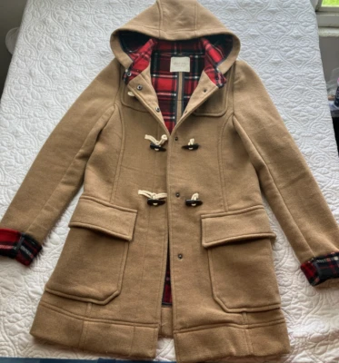 Altar'd State Womens sz SMALL Duffel Pea Coat Jacket Heavy Western Hooded Army - Image 1 of 4