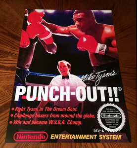 Mike Tysons PUNCH OUT!! NES Box Art Retro Videospiel 24" Poster Print Nintendo - Bild 1 von 4