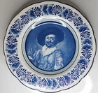 Delfter Wandteller naar Franz Hals der fröhliche Trinker 25cm Holland Handwerk