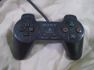 PS1 Sony Playstation Official Controller BLACK control pad tested/working - Picture 1 of 2