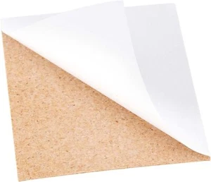 Square Self-Adhesive Cork Tiles Cork Backing Sheets For Coasters 10 cm x 10 cm - Picture 1 of 3