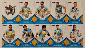 NRL 2016 Trading Cards Gold Coast Titans full set of 10 - Picture 1 of 3