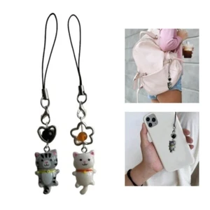 Phone Charm Keychain Detachable Cat Phone Strap Lanyard for Women Bag Backpack - Zdjęcie 1 z 11