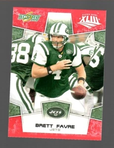2008 SCORE SUPER BOWL RED PROMO BRETT FAVRE *RARE!* #106 PACKERS JETS - Picture 1 of 2