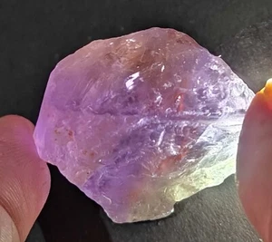 Espécimen de ametrino boliviano natural bicolor 115 quilates faceta piedra preciosa suelta áspera - Imagen 1 de 7