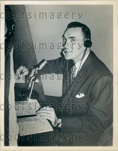 1956 Noted Sportscaster Jack Drees Press Photo - Picture 1 of 2