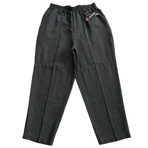 NWT BRIGGS Woman Houndstooth Easy Care Washable Elastic Waistband Size Pant 18WP - Picture 1 of 11