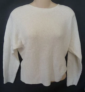 Aeropostale Damenpullover weiß Cropped Dolman neu mit Etikett #8170 - Bild 1 von 2