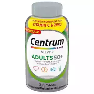Centrum Silver Adults 50+ Multivitamin, 325 Tablets Men & Women - Picture 1 of 3