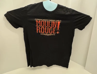 Camiseta Moulin Rouge El Musical Talla L Adulto Negra Gráfica Espectáculo de Broadway Foto 1 de 4