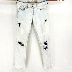 Pilcro and the Letterpress Sz 26 Distressed Light Acid Wash Stretch Denim Jeans - Picture 1 of 9