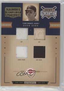 2005 Donruss Prime Patches Next Generation Quad Swatch /124 Adam Dunn #NG-4