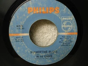 Blue Cheer 45 Summertime Blues / Out Of Focus Nice 1968 Psych Rock Orig! - Picture 1 of 4