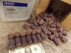Merit Abrasives Cartridge Roll 1" dia 1-1/2" long 1/8 arbor 60grit 100pk or 40pk
