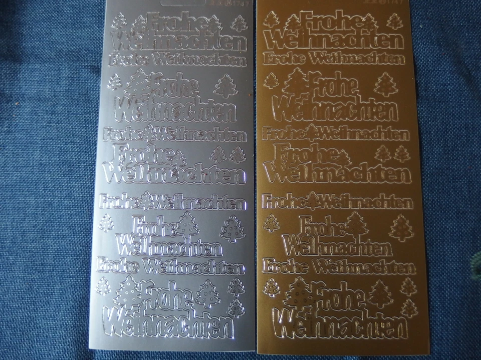 Konturensticker - Sticker Kartengestaltung - Schriftzug Frohe Weihnachten groß - Bild 1 von 1