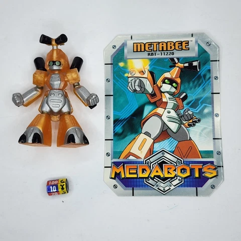 2001 Medabots Robattle 2.5" Clear  Metabee Medabot Complete Mini Figure Hasbro Cover