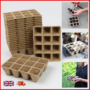Bandejas de plántulas Bandejas de semillas Bandejas de germinación biodegradables Kit de bandeja de siembra - Imagen 1 de 7