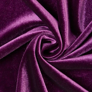 Stretch Velvet Polyester Spandex Heavyweight 60/61 Inch Fabric By The Yard - Picture 1 of 99