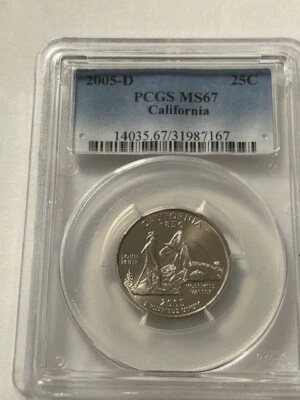 2005-D Washington Quarter MS67 California - Image 1 of 2