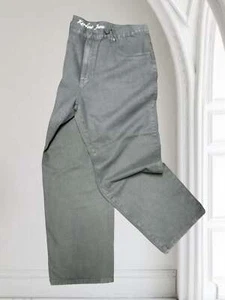 Men's Knockout Big & Tall Solid Grey Denim Pants - Picture 1 of 4