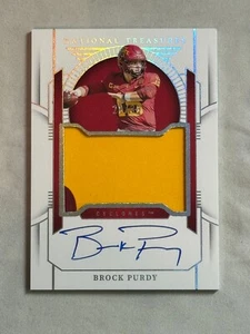 2024 National Treasures Collegiate Materials Silver Brock Purdy Patch Auto /39 - Picture 1 of 2