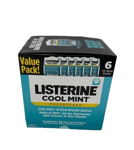 Listerine Atemstreifen eine Box hat 6 Packungen à 72 = 432 Streifen - Bild 1 von 2