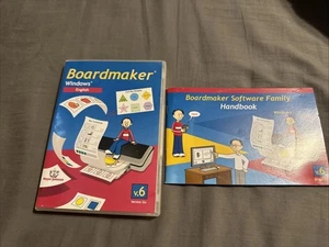 Boardmaker For Windows V.6 Version 6 Mayer Johnson CD + Handbook Tested - Afbeelding 1 van 5