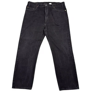 Vintage Levi’s 505 Jeans Men's 42x30 Regular Black Straight 90s Y2K Paper Tag - Picture 1 of 12